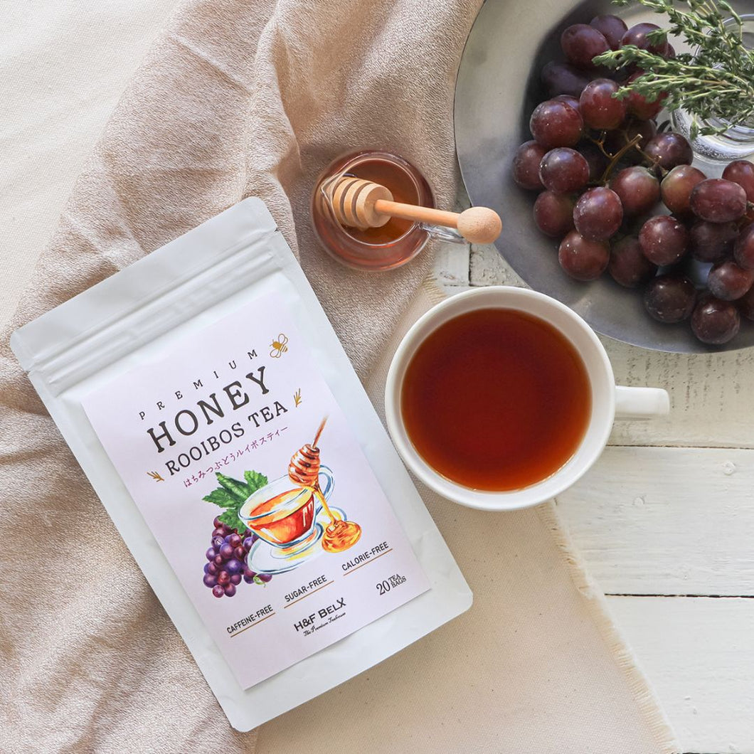 蜂蜜葡萄南非國寶茶/博士茶, 20個入 (H&F Belx - 日本無咖啡因茶)